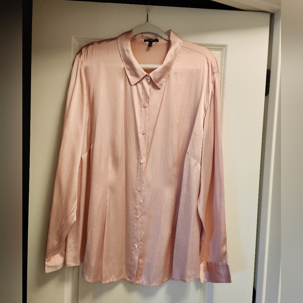 Eileen Fisher silk button down blouse